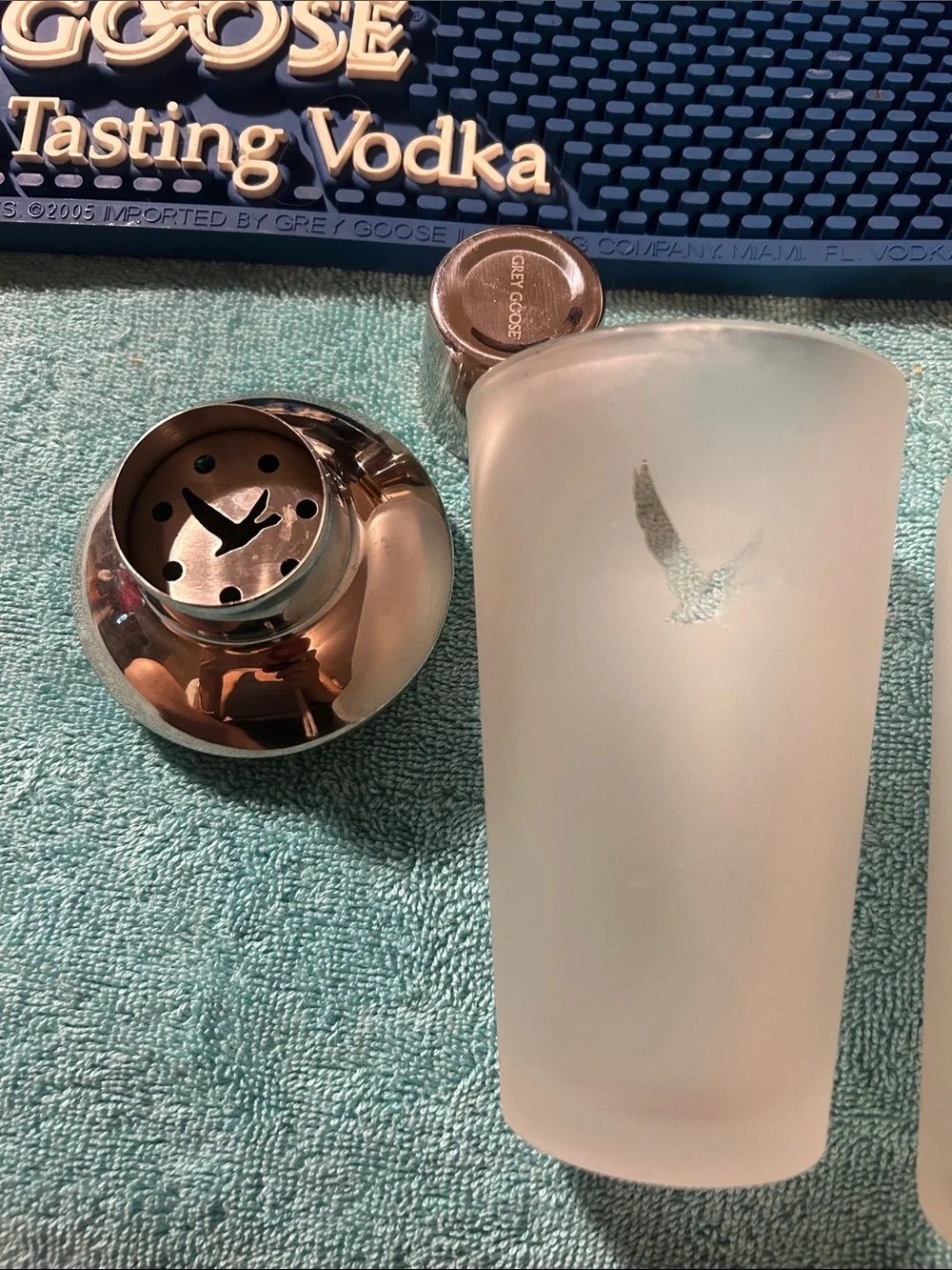 Grey goose barware, 4 pieces